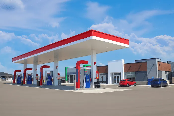 Recreación: gasolinera con lavadero y food service